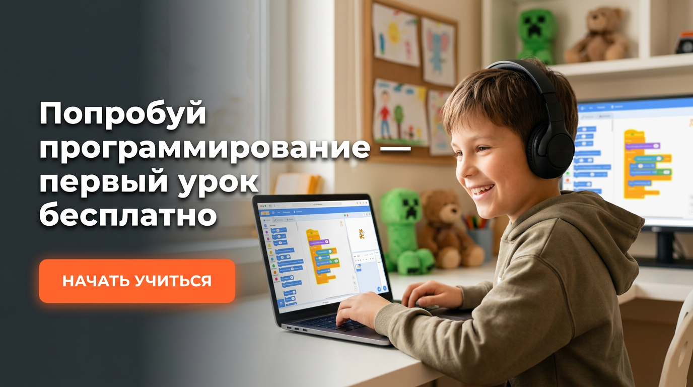 Попробуй программирование — первый урок бесплатно